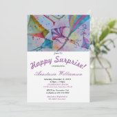 屋外凧驚飛んでいるきパーティの招待状 招待状 (スタンド正面)