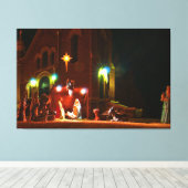 屋外出生シーン キャンバスプリント (インサイチュ (ウッドフロア))