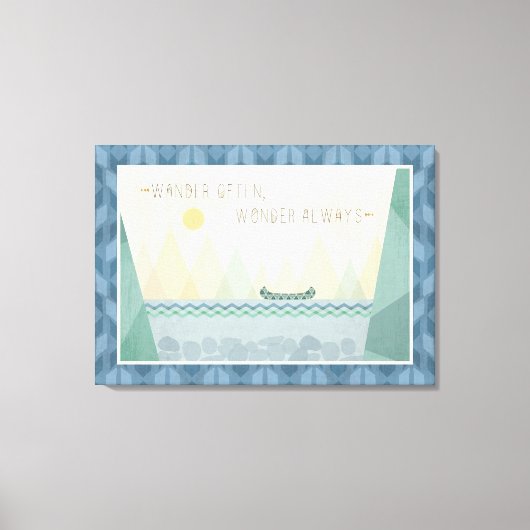 屋外地域I |さまよう頻繁に疑問に思する キャンバスプリント (正面)