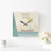 屋外地域II |ローム スクエア壁時計 (ホーム)