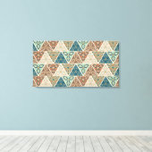 屋外地理ステップ |幾何学的パターン キャンバスプリント (インサイチュ (ウッドフロア))