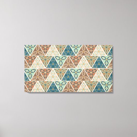 屋外地理ステップ |幾何学的パターン キャンバスプリント (正面)