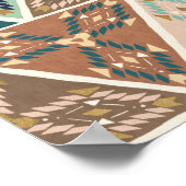 屋外地理ステップ |幾何学的パターン ポスター (角)