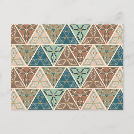 屋外地理ステップ |幾何学的パターン ポストカード (正面)