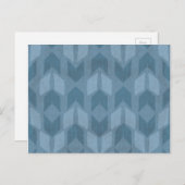 屋外地理ステップ |青い矢印のパターン ポストカード (正面/裏面)