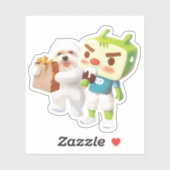 屋外市場おもしろい シール (シート)