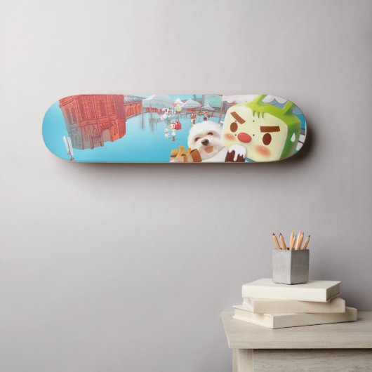 屋外市場おもしろい スケートボード (ウォールアート (横))