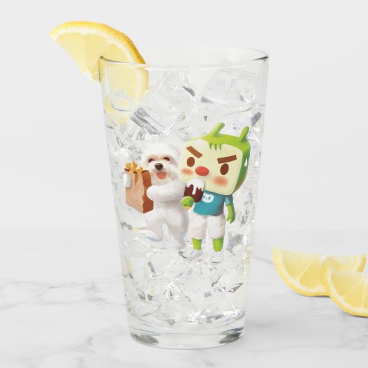 屋外市場おもしろい タンブラーグラス (アイス正面)