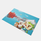 屋外市場おもしろい ドアマット (アングル)