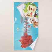 屋外市場おもしろい バスタオル (バスタオル)