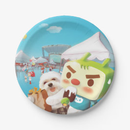 屋外市場おもしろい ペーパープレート