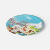 屋外市場おもしろい ペーパープレート (アングル)