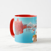 屋外市場おもしろい マグカップ (正面左)