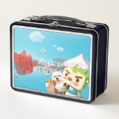 屋外市場おもしろい メタルランチボックス (正面)