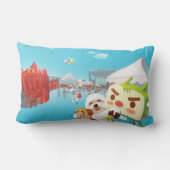 屋外市場おもしろい ランバークッション (裏面)