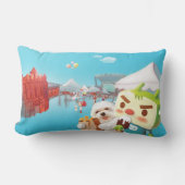 屋外市場おもしろい ランバークッション (正面)