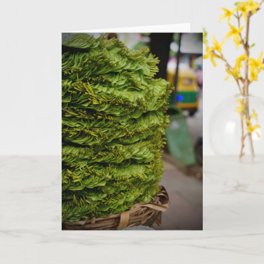 屋外市場カード カード (黄色い花)