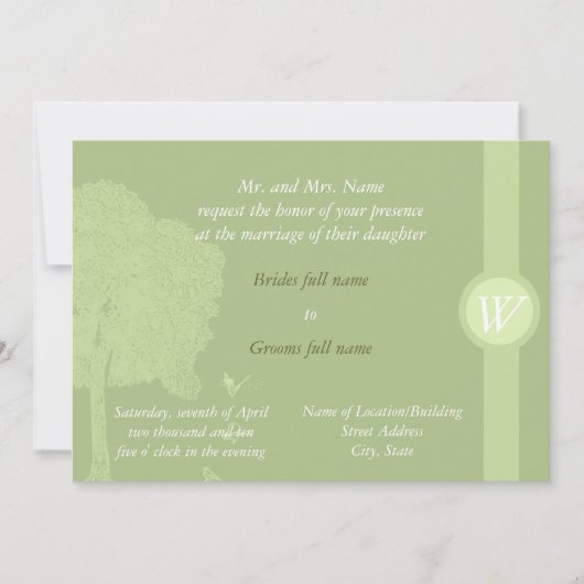 屋外招待状 招待状 (正面)