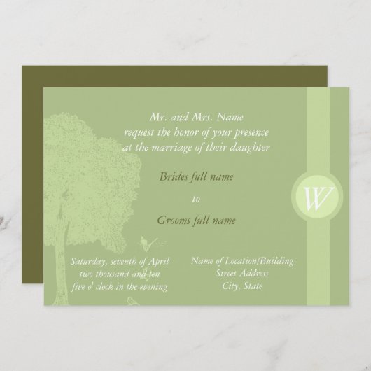 屋外招待状 招待状 (正面/裏面)