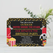 屋外映画チケット招待状 招待状 (スタンド正面)