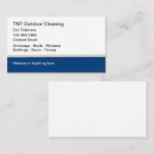 屋外清掃サービス名刺 名刺 (正面/裏面)