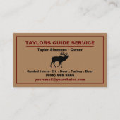 屋外狩りガイドサービスプロフェッショナル 名刺 (正面)