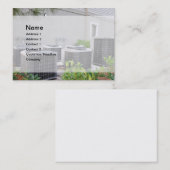 屋外空気調和機ユニット 名刺 (正面/裏面)