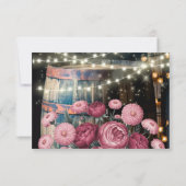 屋外素朴ウイスキー結婚樽 出欠カード (裏面)