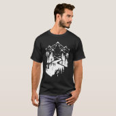 屋外自然山樹木野生生物フォレストハイク Tシャツ (正面フル)