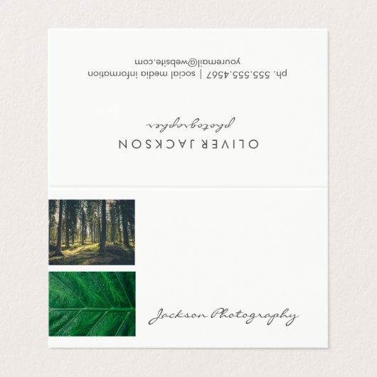 屋外自然撮影 名刺 (外部フラット)