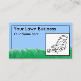 屋外芝生作業カスタマイズ可能な名刺 名刺