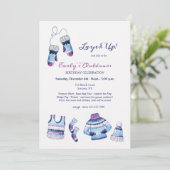 屋外誕生日パーティー遊のために積み重ねる 招待状 (スタンド正面)