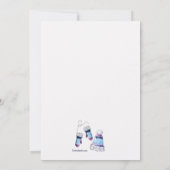 屋外誕生日パーティー遊のために積み重ねる 招待状 (裏面)