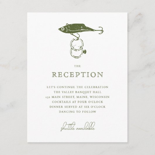 屋外魚釣りルアー結婚フックのリングや輪挿入 エンクロージャーカード (正面)