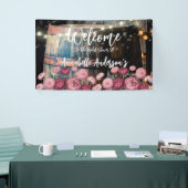 屋外 ウイスキーバレルのウェディングシャワーの歓迎 横断幕 (トレードショー)