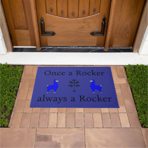 屋外「ロッカーを使用した場合」のドアマット(青) ドアマット