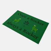 屋外「ロッカー」ドアマット（緑） ドアマット (アングル)