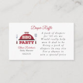 屋外BBQベビーシャワーおむつラッフルエンクロージャC エンクロージャーカード (正面)