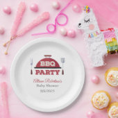 屋外BBQベビーシャワー紙プレート ペーパープレート (パーティー)