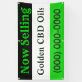 屋外CBD販売5' 横断幕 (縦)