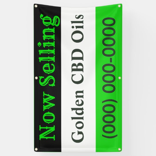 屋外CBD販売5' 横断幕 (縦)