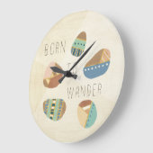 屋外Geo IX|からさまよ生まれうへ ラージ壁時計 (傾斜)