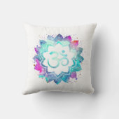 *~*屋外Omの記号のはすの花の曼荼羅 クッション (裏面)