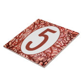 屋家番号のタイルの銅の調子のつる植物及び葉パターン タイル (側面)