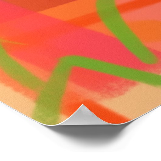 屋形植物の格子状の椅子を持つ黒猫 ポスター (角)