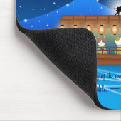 屋形船で花火をする猫たち マウスパッド (コーナー)