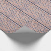 屋根からの眺めはクローズアップの茶色を屋根をふきます ラッピングペーパー (角)