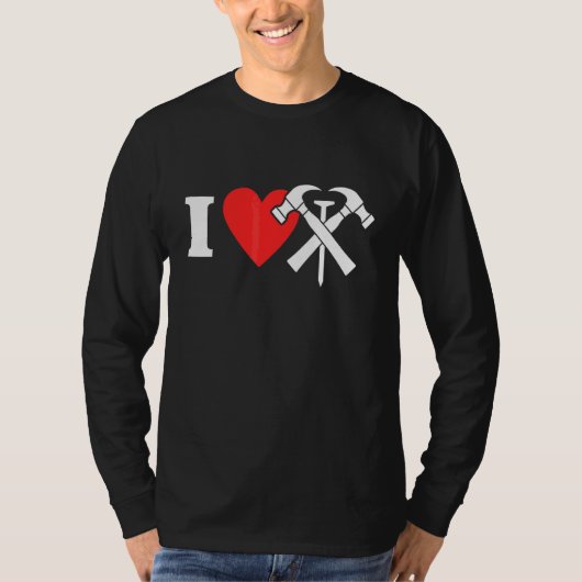 屋根が好き 屋根ブランケット ハート 屋根大好き 3 Tシャツ (正面)