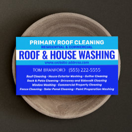 屋根と家の清掃 名刺