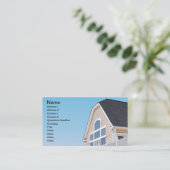 屋根と建物の外モダン面 名刺 (スタンド正面)